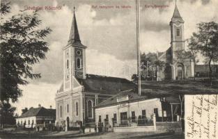 Kocs, Református templom és iskola, katolikus templom
