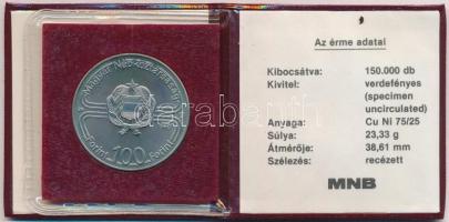 1981. 100Ft Ni "FAO (I.)" + 1982. 100Ft Cu-Ni "Labdarúgó Világbajnokság 1982" + ...