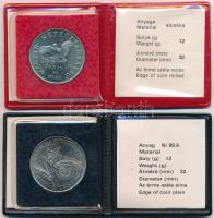 1981. 100Ft Ni "FAO (I.)" + 1982. 100Ft Cu-Ni "Labdarúgó Világbajnokság 1982" + ...