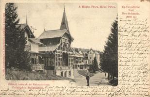 Újtátrafüred, Étkező termek és szanatórium / dining halls and sanatorium (EK)