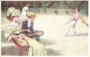 Play. Tennis game, B.K.W.I. 486-2. s: Rudolf Konopa