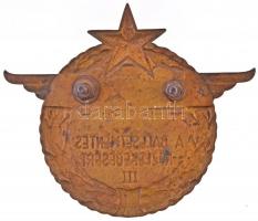 ~1980. "A Balesetmentes Közlekedésért III" Br hűtőrácsra csavarozható jelvény (83x97mm) T:...