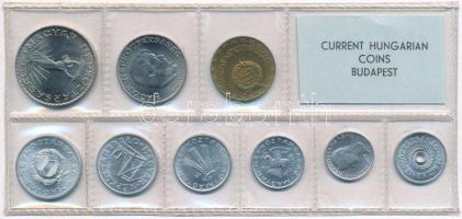 1974. 2f-10Ft 9db klf érmés forgalmi sor fóliatokban T:1