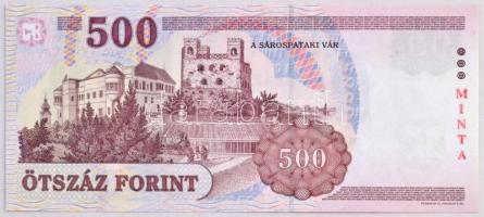 2006. 500Ft "MINTA" felülnyomással "EA 0000124" sorozat- és sorszámmal T:I  
Hu...