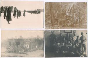 20 db RÉGI első világháborús osztrák-magyar katonai fotólapok, vegyes minőség / 20 pre-1945 WWI K.u.K. military, photo postcards, mixed quality