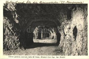 Interno galleria costruita dalla 20 Comp. Minatori (con Gap. Ing. Borghi) / Unterstand für die Minenwerfer / WWI Italian military, shelter for the mine thrower (Rb)