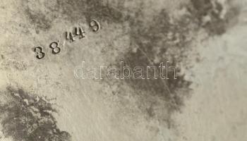 Ezüstözött vadász kupa, jelzett, " Offizers-Reiter-Verein Budapest  1911" felirattal, m:20...