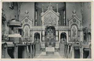 Budapest, 5 db RÉGI városképes képeslap görög katolikus templomokról (Rózsák tere és a budai görög k...