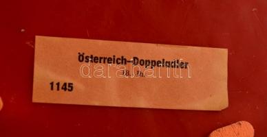 18. századi osztrák uralkodói nagypecsét modern replikája, viasz, feliratozva, d: 19 cm