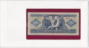 1975. 20Ft "Banknotes of all Nations" lezárt borítékban, bélyeggel és bélyegzéssel T:I
