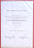 Vegyes falerisztika és militária tétel: 4db-os zománcozott jelvény tétel, közte DN "Fürst Sándo...