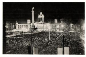 1938 Budapest, XXXIV. Nemzetközi Eucharisztikus Kongresszus, éjféli szent mise