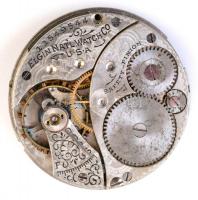 Festett, díszes bádogdoboz, benne órákkal, ékszerekkel