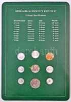 1978. 2f-10Ft 9xklf db, "Coin Sets of All Nations" forgalmi szett felbélyegzett kartonlapo...