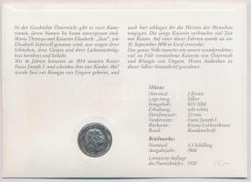 Ausztria 1914. 1K Ag "Ferenc József", "Erzsébet, Ausztria császárnője és Magyarország...