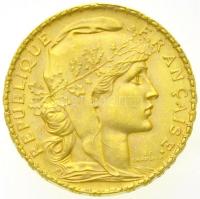 Franciaország 1908. 20Fr Au "LIBERTÉ ÉGALITÉ FRATERNITÉ" utánveret (6,45g/0.900) T:2 ph.
...