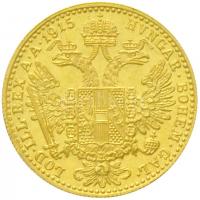 Ausztria 1915. Dukát Au "Ferenc József" utánveret (3,49g/0.986) T:1- Austria 1915. Ducat A...