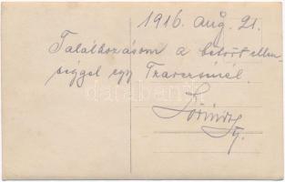 1916 K.u.K. katonai lap, felvétel egy késsel támadó, betört ellenséggel való találkozásról a lövészá...