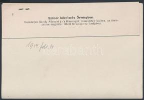 1914 Szoborleleplezési ünnepség az örkényi katonai táborban Károly Albrecht főherceggel. Korabeli sa...