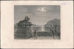 cca 1840 Ludwig Rohbock (1820-1883): Látképa a Lánchídról acélmetszet / View from the Chain bridge steel-engraving page size: 16x26 cm