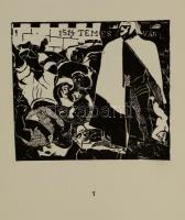 Derkovits Gyula (1894-1934): 1514. 11 fametszetet tartalmazó mappa. Bp., 1936. Gondolat kiadás. Telj...