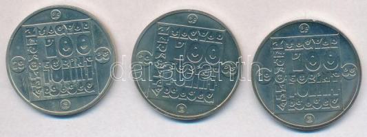 1985. 100Ft alpakka (3xklf) "Természetvédelem - Mocsári Teknős, Vadmacska, Vidra" T:BU 
A...