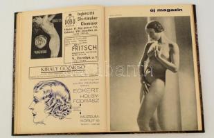 1937 Új magazin. Szerk.: Tiszay Andor. 37 évfolyam, 7 szám (3.,10-15 számok). Átkötött félvászon köt...