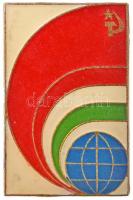 1980. Szovjet-Magyar űrrepülés jelvények (3xklf) T:2