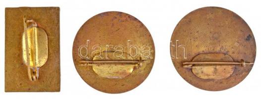 1980. Szovjet-Magyar űrrepülés jelvények (3xklf) T:2