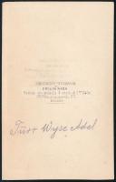 cca 1862 Türr István felesége - III. Napóleon császár unokahúga - Wyse-Bonaparte Adél vizitkártya mé...