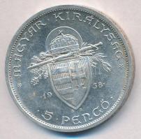 1938. 5P Ag "Szent István" T:1-,2
Adamo P8.1