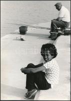 cca 1970 Velencei-tó, 3 db vintage fotó, 24x18 cm