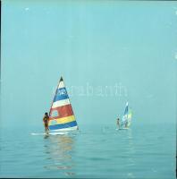 1984 Siófok-Széplak, 13 db szabadon felhasználható vintage negatív, 6x6 cm