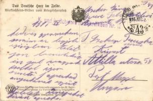 'Maschinen-Gewehr-Kompagnie in Feuerstellung' / WWI German machine gun troops in firing po...