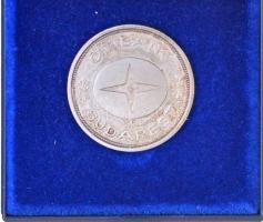 1990. "Citibank Budapest / 5 év Budapesten" Ag emlékérem (0.925/21.9g/30mm) díszdobozban T...