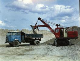 1972 Építőipari Fuvarozó Vállalat ÉPFU tehergépjárművei és erőgépei, 13 db szabadon felhasználható v...