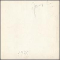 cca 1936 Jermy László (1912-1960) aláírt vintage fotóművészeti alkotása, 16x16 cm