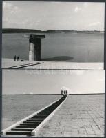 cca 1975 Fehérvárcsurgó, Víztározó és üveghomokbánya, 3 db vintage fotó, 9x14 cm és 16,5x23,5 cm