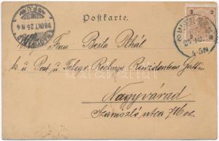 1898 Vienna, Wien; Jubilaums Ausstellung, Dombachers Riesenfass / exposition, huge barrel (EK)