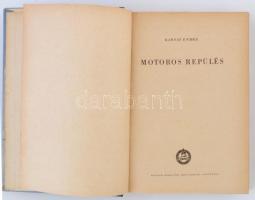Karsay Endre: Motorosrepülés. Bp., é. n., Magyar Önkéntes Honvédelmi Szövetség.Félvászon kötésben, j...