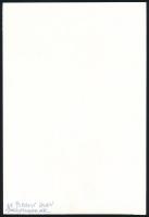 cca 1977 Dr. Perényi István feliratozott vintage fotóművészeti alkotása, 23,5x16 cm