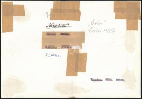 cca 1970 Gerébi Miklós: Öröm, feliratozott vintage fotóművészeti alkotás, 16,5x24 cm