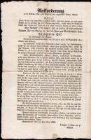 1849. május 4. A Budát ostromló, majd később sikerrel bevevő Görgei Artúr német nyelvű felhívása a v...