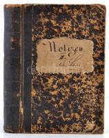 1871-1872 Schuller Alajos (1845-1920) kísérleti fizikus jegyzetei a Heidelbergi Egyetemen töltött id...
