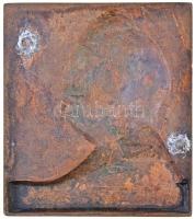 Murányi Gyula (1881-1920) ~1908. "Anyánk" egyoldalas Br plakett (254g/105,5x118,5mm) T:1 /...