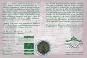 2002. 100Ft Ni-Cu-Zn "Kossuth" elsőnapi veret sorszámozott díszlapon T:BU
Adamo FOEM1