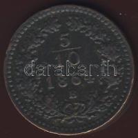 Ausztria/magyar verdejel 1864B 5/10Kr T:3 ü.