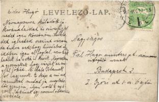 1907 Marosvásárhely, Targu Mures; udvar, kert nyáron / garden in the summer, photo (fa)