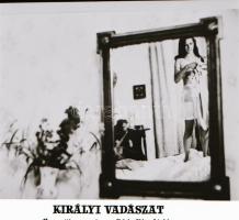 ,,Királyvadászat" című film állóképei, 17 db negatív, ezekről készültek a mozik előcsarnokában ...