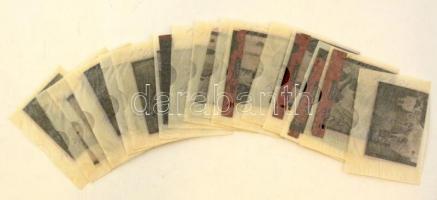 ,,A kulcs" című film állóképei, 17 db negatív, ezekről készültek a mozik előcsarnokában kiállít...